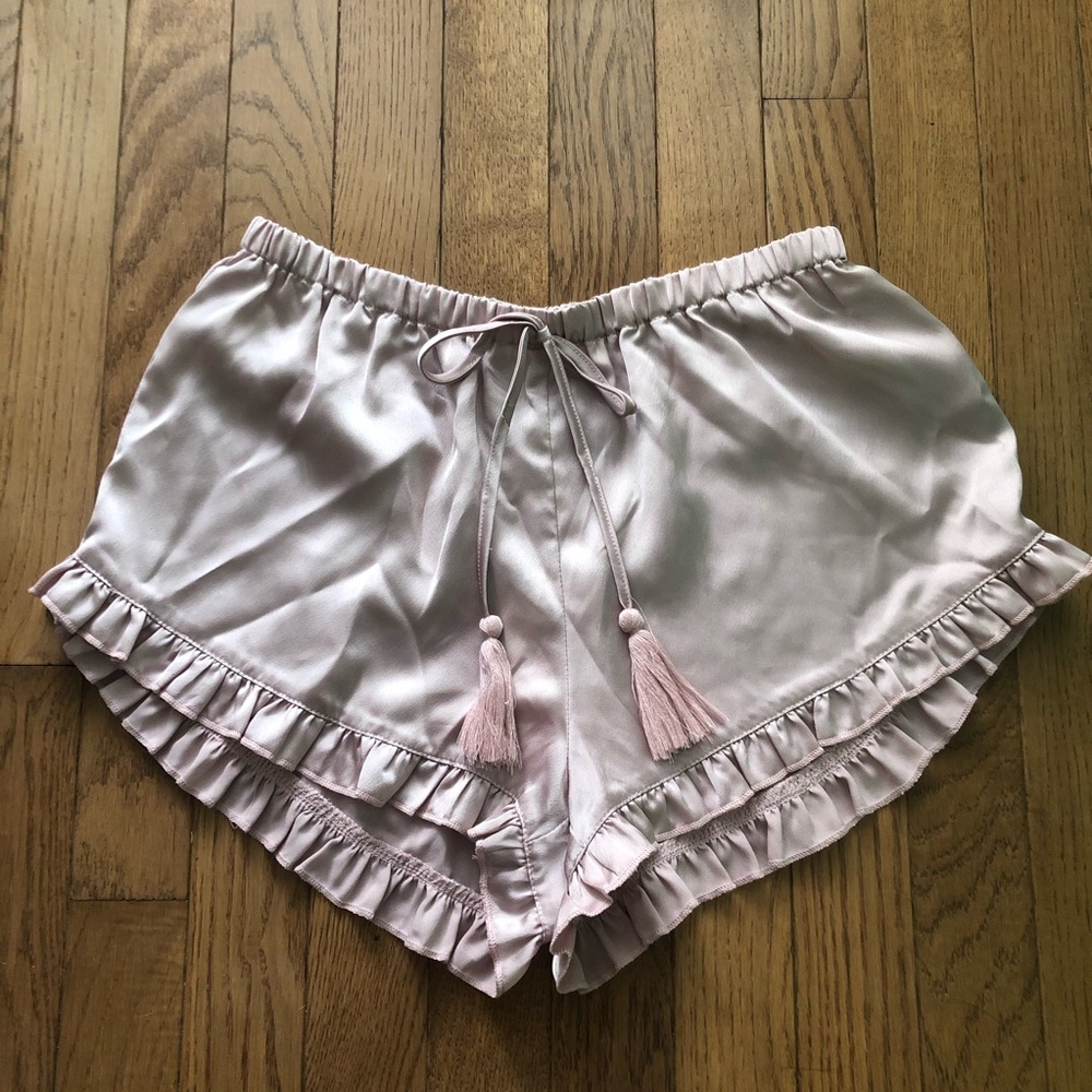 Cotton Candy LA Pink Satin Shorts